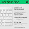HP 350 WHT Compact Multi-Device Keyboard - Image 4