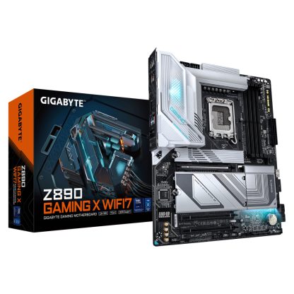 GIGABYTE Z890 GAMING X WIFI7 Motherboard - Supports Intel Core Ultra (Series 2) CPUs, 16+1+2 phases VRM, up to 8800MHz DDR5 (OC