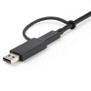 StarTech.com 3ft (1m) USB-C Cable with USB-A Adapter Dongle - Hybrid 2-in-1 USB C Cable w/ USB-A - USB-C to USB-C (10Gbps/100W P - Image 8