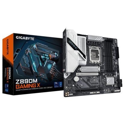GIGABYTE Z890M GAMING X Motherboard - Supports Intel Core Ultra (Series 2) CPUs, 8+1+2 phases VRM, up to 8800MHz DDR5 (OC), 1xP