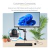 StarTech.com Desk Mount Monitor Arm with 2x USB 3.0 ports - Pole Mount Full Motion Single Arm Monitor Mount for up to 34" VESA D - Image 5