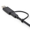 StarTech.com 3ft (1m) USB-C Cable with USB-A Adapter Dongle - Hybrid 2-in-1 USB C Cable w/ USB-A - USB-C to USB-C (10Gbps/100W P - Image 7