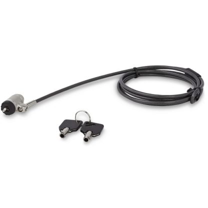 StarTech.com 6ft (2m) Laptop Cable Lock with Keys - Keyed Security Cable Lock for Compatible K-Slot Laptops, Desktops, Computers - Image 5