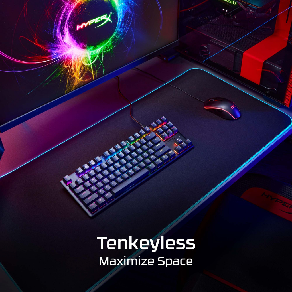 HyperX Alloy Origins Core PBT HX Aqua - Mechanical Gaming Keyboard - Image 8