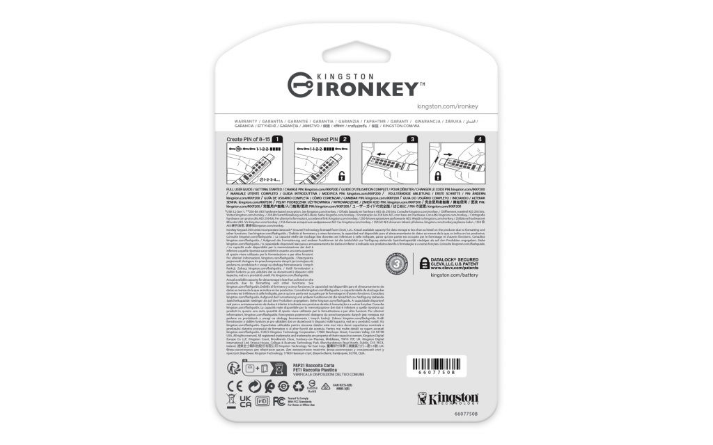 Kingston Technology IronKey 64GB USB-C Keypad 200C, FIPS 140-3 Lvl 3 (Pending) AES-256 - Image 2
