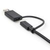 StarTech.com 3ft (1m) USB-C Cable with USB-A Adapter Dongle - Hybrid 2-in-1 USB C Cable w/ USB-A - USB-C to USB-C (10Gbps/100W P - Image 6