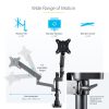 StarTech.com Desk Mount Monitor Arm with 2x USB 3.0 ports - Pole Mount Full Motion Single Arm Monitor Mount for up to 34" VESA D - Image 2
