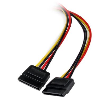 StarTech.com 12in LP4 to 2x SATA Power Y Cable Adapter - Image 2
