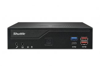 Shuttle Slim PC DH770 , S1700, 2x HDMI, 2x DP , 2x 2.5G LAN, 2x COM, 8x USB, 1x 2.5", 2x M.2, 24/7 permanent operation, incl. V