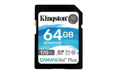 Kingston Technology Canvas Go! Plus 64GB SDXC Canvas Go Plus 170R C10 UHS-I U3 V30