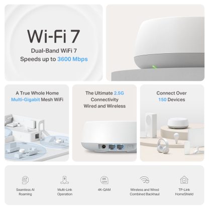 TP-Link BE3600 Whole Home Mesh WiFi 7 System - Image 3