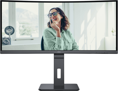 AOC CU34P3CV 34 Curved 3440x1440 4ms HDMI DP USB 100Hz Monitor