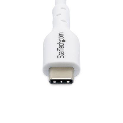 StarTech.com 1m (3.3ft) White USB-C Charging Cable, USB C Cable, USB 2.0 Type-C Laptop Charger Cord, 60W 3A Power Delivery, TPE - Image 6