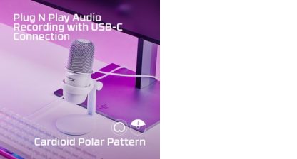 HyperX SoloCast - USB Microphone (White) Game console microphone - Image 14