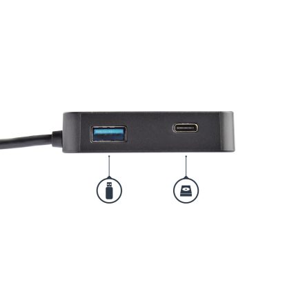 StarTech.com USB C Multiport Adapter - Portable USB-C Mini Dock 4K HDMI Video - Gigabit Ethernet, USB 3.0 Hub (1x USB-A 1x USB- - Image 2