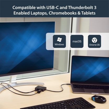 StarTech.com USB C Multiport Adapter - Portable USB-C Mini Dock 4K HDMI Video - Gigabit Ethernet, USB 3.0 Hub (1x USB-A 1x USB- - Image 8