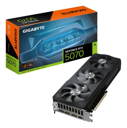 GIGABYTE GeForce RTX 5070 EAGLE OC SFF 12G Graphics Card - 12GB GDDR7, 192bit, PCI-E 5.0, 2587 MHz Core Clock, 3 x DP 2.1a, 1 x