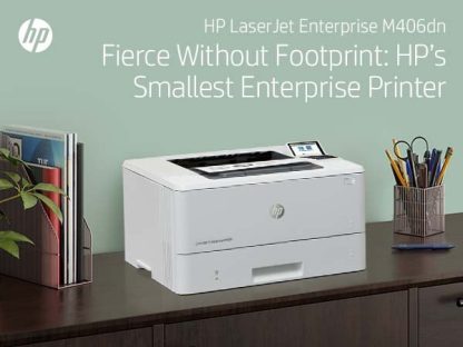 HP LaserJet Enterprise M406dn Black and white Printer, Ethernet Only; Duplex - Image 7