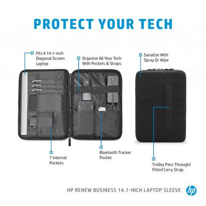 HP Renew Business 14.1-inch Laptop Sleeve - Image 6