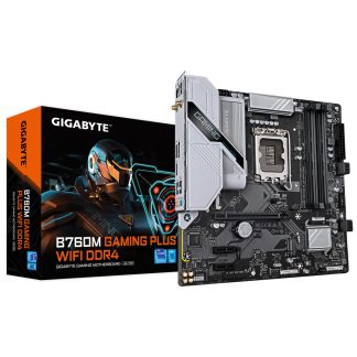 GIGABYTE B760M GAMING PLUS WIFI DDR4 Motherboard - Supports 14th Gen. Intel Core CPUs, 4+1+1 phases VRM, up to 5333MHz DDR4 (OC)