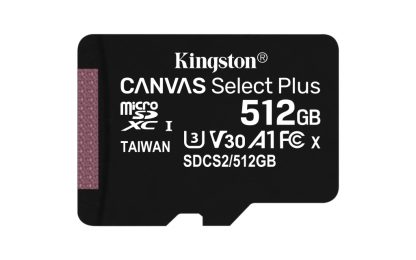 Kingston Technology Canvas Select 512GB micSDXC Plus 100R A1 C10 Card + ADP - Image 2