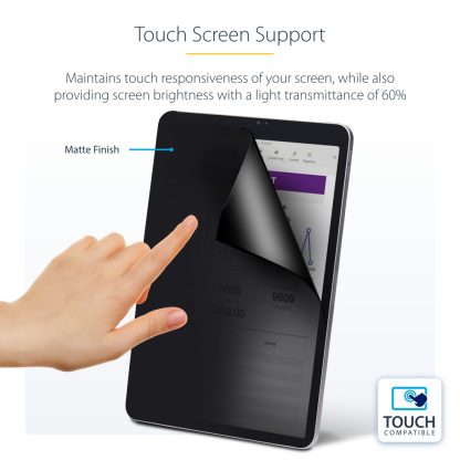 StarTech.com 4-Way Privacy Screen For 12.9-inch iPad Pro, 3rd Gen and Up, For Portrait/Landscape, Touch-Enabled, +/- 30 Deg. Vie - Image 11