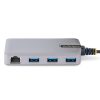 StarTech.com 3-Port USB Hub with Ethernet - 3x USB-A Ports - Gigabit Ethernet (RJ-45) - USB 3.0 5Gbps - Bus-Powered - 1ft/30cm - Image 3
