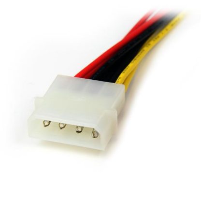 StarTech.com 12in LP4 to 2x SATA Power Y Cable Adapter - Image 3