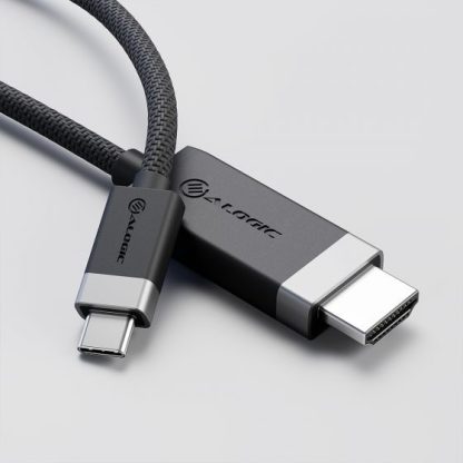 ALOGIC FUCHD2-SGR video cable adapter 2 m HDMI Type A (Standard) USB Type-C Grey - Image 2
