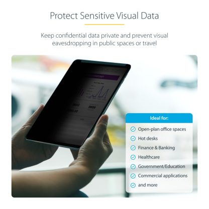 StarTech.com 4-Way Privacy Screen For 12.9-inch iPad Pro, 3rd Gen and Up, For Portrait/Landscape, Touch-Enabled, +/- 30 Deg. Vie - Image 6