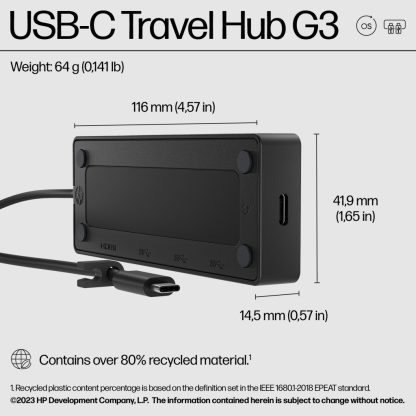 HP USB-C Travel Hub G3 - Image 10