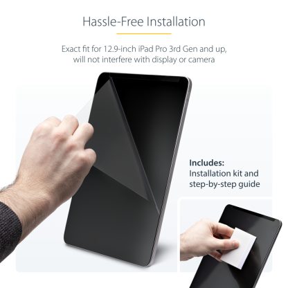 StarTech.com 4-Way Privacy Screen For 12.9-inch iPad Pro, 3rd Gen and Up, For Portrait/Landscape, Touch-Enabled, +/- 30 Deg. Vie - Image 7
