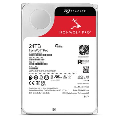 Seagate IronWolf Pro ST24000NT002 internal hard drive 24 TB 7200 RPM 512 MB 3.5" Serial ATA III - Image 4