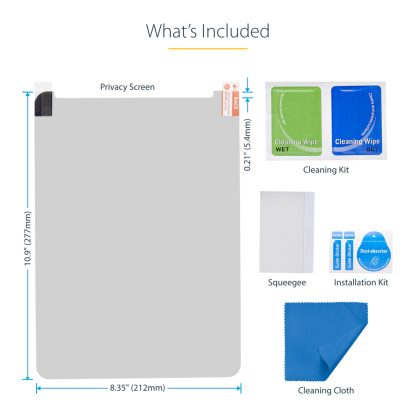 StarTech.com 4-Way Privacy Screen For 12.9-inch iPad Pro, 3rd Gen and Up, For Portrait/Landscape, Touch-Enabled, +/- 30 Deg. Vie - Image 3