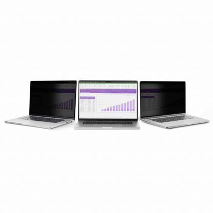 StarTech.com 15.6-inch 16:10 Flip-Up Privacy Screen with Touch, Anti-Glare Blue Light Filter, Laptop Monitor Screen Protector, + - Image 4