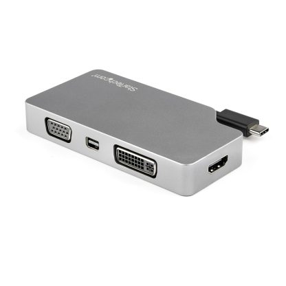 StarTech.com USB C Multiport Video Adapter w/ HDMI, VGA, Mini DisplayPort or DVI - USB Type C Monitor Adapter to HDMI 2.0 or mD - Image 3