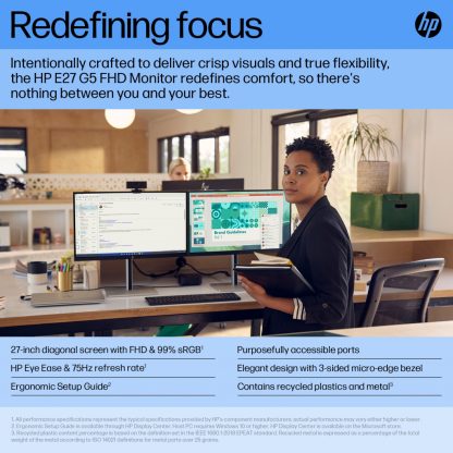 HP E27 G5 FHD Monitor - Image 9