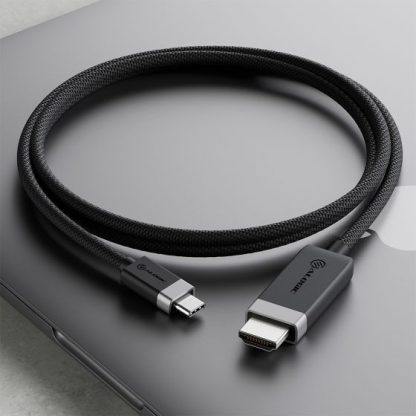 ALOGIC FUCHD2-SGR video cable adapter 2 m HDMI Type A (Standard) USB Type-C Grey - Image 3
