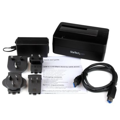 StarTech.com Single Bay USB 3.1 to SATA Hard Drive Docking Station, USB 3.1 (10 Gbps) Hard Drive Dock, External 2.5/3.5" SATA I - Image 4