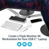 StarTech.com 4K USB-C Dock, Triple UHD 4K Monitor Docking Station, Mac & Windows, USB C to HDMI & DisplayPort, 100W Power Delive - Image 10