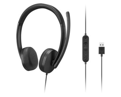 Lenovo 4XD1P83425 headphones/headset Wired Head-band Calls/Music USB Type-A Black - Image 3