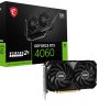MSI VENTUS GEFORCE RTX 4060 2X BLACK 8G OC graphics card NVIDIA 8 GB GDDR6