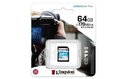 Kingston Technology Canvas Go! Plus 64GB SDXC Canvas Go Plus 170R C10 UHS-I U3 V30 - Image 2