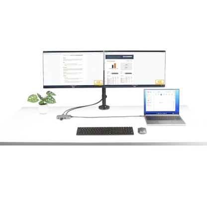 StarTech.com USB-C Triple Monitor Multiport Adapter, Dual 4K 60Hz + 4K 30Hz HDMI & DisplayPort, 3-Port USB 10Gbps Hub, 100W PD - Image 6