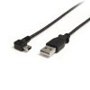 StarTech.com 3 ft Mini USB Cable - A to Right Angle Mini B