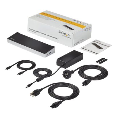StarTech.com 4K USB-C Dock, Triple UHD 4K Monitor Docking Station, Mac & Windows, USB C to HDMI & DisplayPort, 100W Power Delive - Image 14