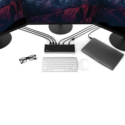 StarTech.com 4K USB-C Dock, Triple UHD 4K Monitor Docking Station, Mac & Windows, USB C to HDMI & DisplayPort, 100W Power Delive - Image 12