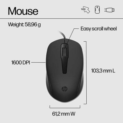 HP 150 Wired Mouse and Keyboard - Image 6