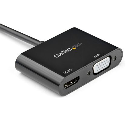 StarTech.com DisplayPort to HDMI VGA Adapter - DisplayPort 1.2 HBR2 to HDMI 2.0 (4K 60Hz) or VGA 1080p Converter Dongle - DP to - Image 2