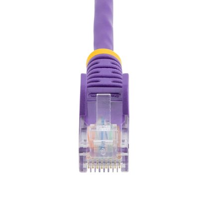 StarTech.com Cat5e Ethernet Patch Cable with Snagless RJ45 Connectors - 10 m, Purple - Image 4